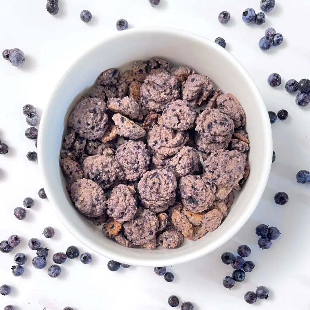 Homemade 3-Ingredient Blueberry Dog Treats